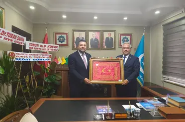 MHP Konya İl Başkanı Göncü’den Ülkü Ocakları Konya İl Başkanı İlkerli’ye Ziyaret