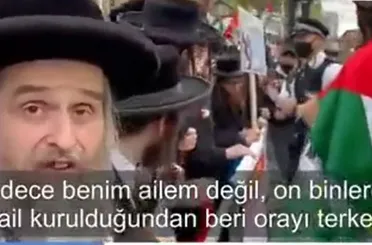 Musevi Cemaati Temsilcisi Haham:İsrail devletinin dağılması için dua ediyoruz