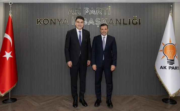 AK Parti Konya’da Kritik Görüşme: Musa Heybet, Fatih Özgökçen’i Ziyaret Etti