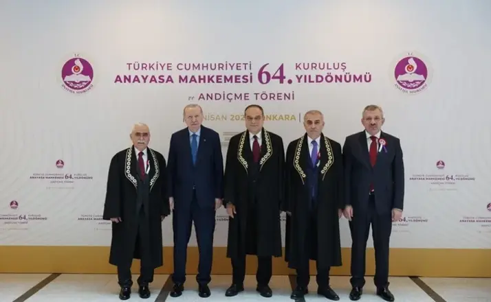 Cumhurbaşkanı Erdoğan, Anayasa Mahkemesi’nin 64. Kuruluş Yıl Dönümü Törenine Katıldı