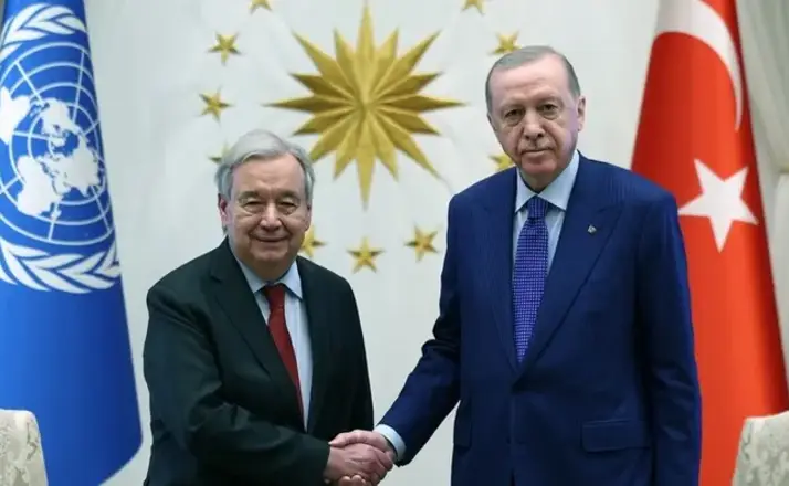 Cumhurbaşkanı Erdoğan, BM Genel Sekreteri Guterres ile Görüştü