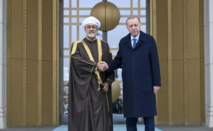 Cumhurbaşkanı Erdoğan İle Umman Sultanı Heysem Bin Tarık'la Görüştü