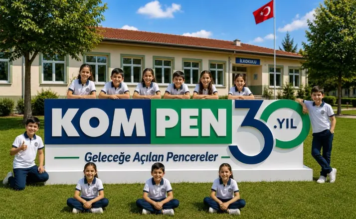 Kompen’den 30. Yılda Eğitime Büyük Destek: Köy Okullarının Pencereleri Yenileniyor