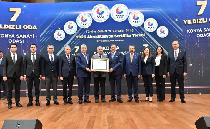 Konya Sanayi Odası’na 7 Yıldızlı Akreditasyon Gururu: Türkiye’de Bir İlki Başardı