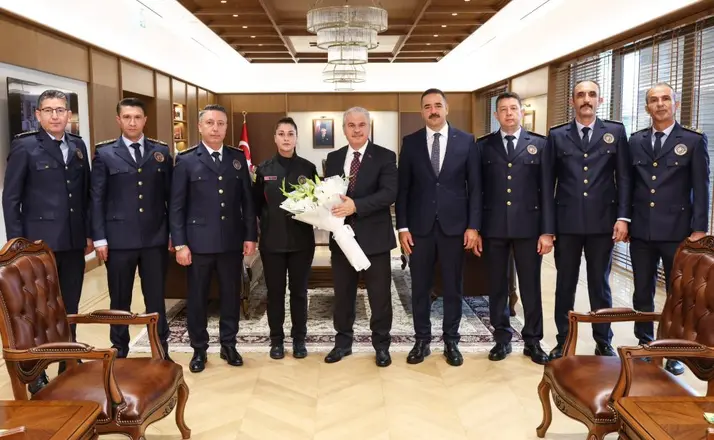 Konya Valisi Akın’dan İtfaiye Haftası Mesajı! İtfaiye Teşkilatını Kabul Etti!