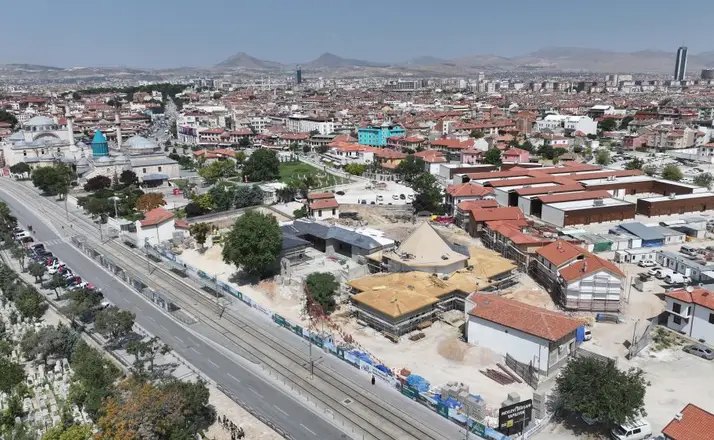 Konya'da Mevlevi Dergâhı Yükseliyor: İnşaatın Yüzde 45'i Tamamlandı!