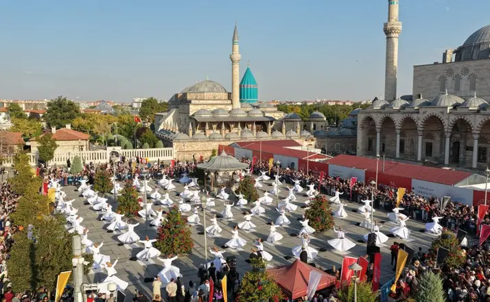 Konya’da Mistik Müzik Festivali Rüzgârı: 23. Festival Sema Gösterisiyle Başladı