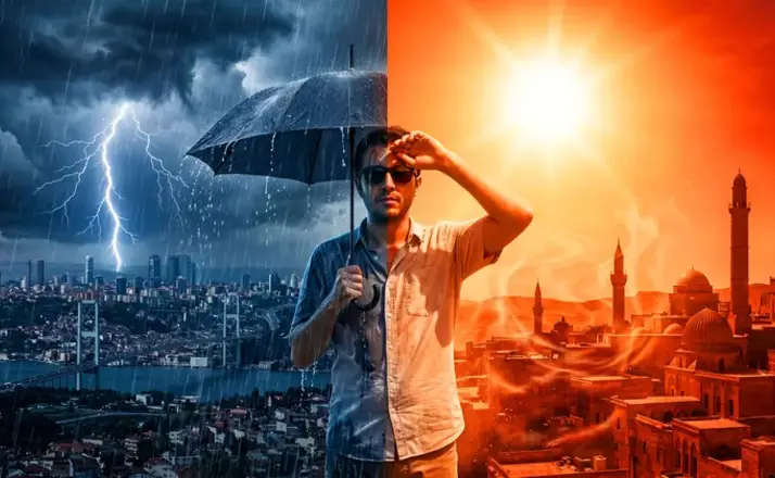 Meteoroloji Uyardı! Bir Yanda Sağanak, Diğer Yanda 40 Derece Sıcaklık!
