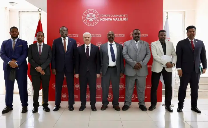Sudan Heyetinden Konya Valisi İbrahim Akın'a Nezaket Ziyareti