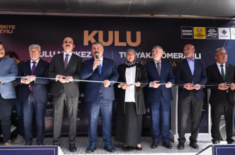 Bakanı Koca Kulu’da Büyükşehir’in Yaptığı Atık Su Arıtma Tesislerinin Açılışını Yaptı