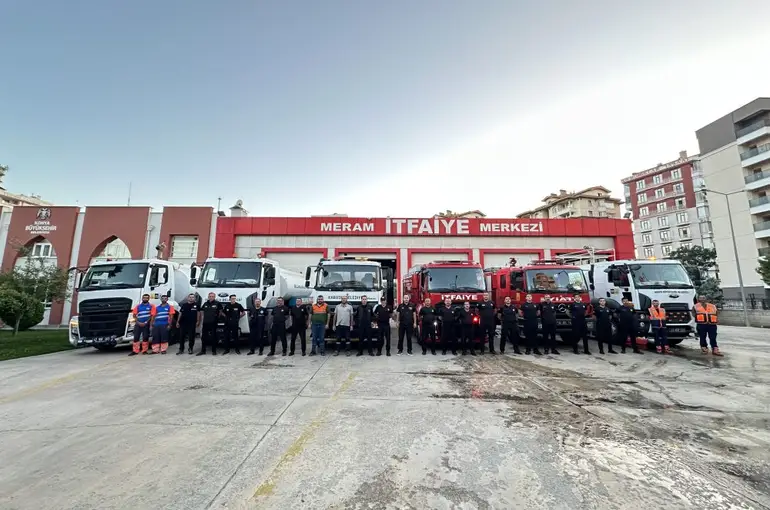 Konya Büyükşehir Alanya'daki Orman Yangınına Ekip Gönderdi!