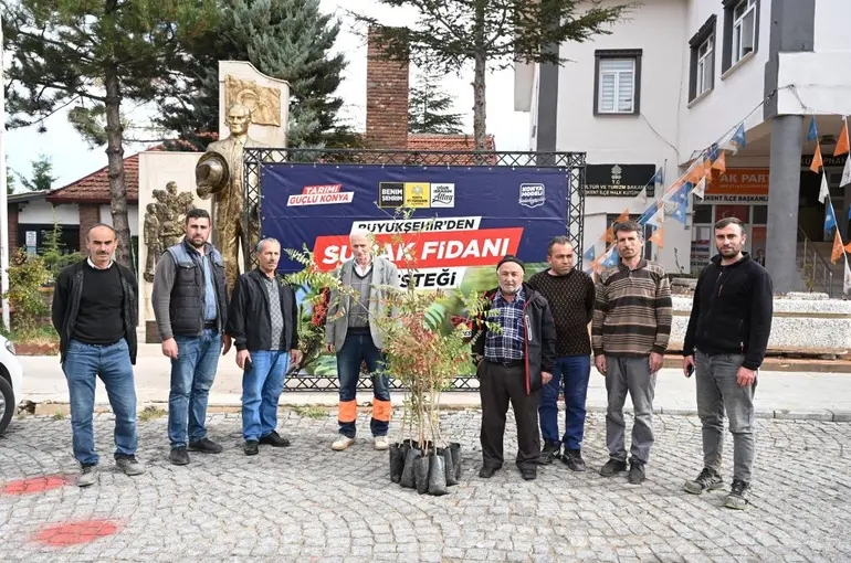 Konya Büyükşehir Üreticiye Sumak Fidanı Desteğinde Bulundu!