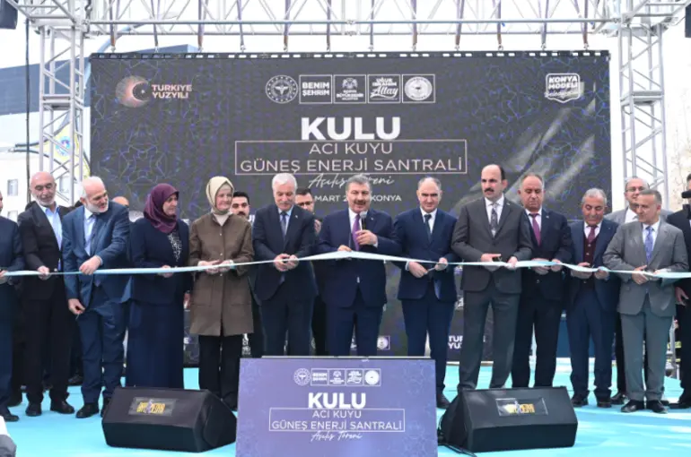 Konya Büyükşehir’in Kulu’ya Kazandırdığı GES’in Açılışını Sağlık Bakanı Koca Yaptı