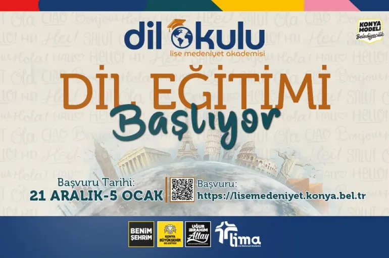 Konya LİMA’da 9. ve 10. Sınıf Öğrenciler İçin “Dil Okulu” Başlıyor!