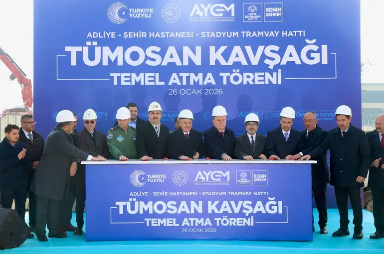 Konya Raylı Sistemde Yeni Aşamaya Geçti: TÜMOSAN Köprülü Kavşağı’nın Temeli Atıldı