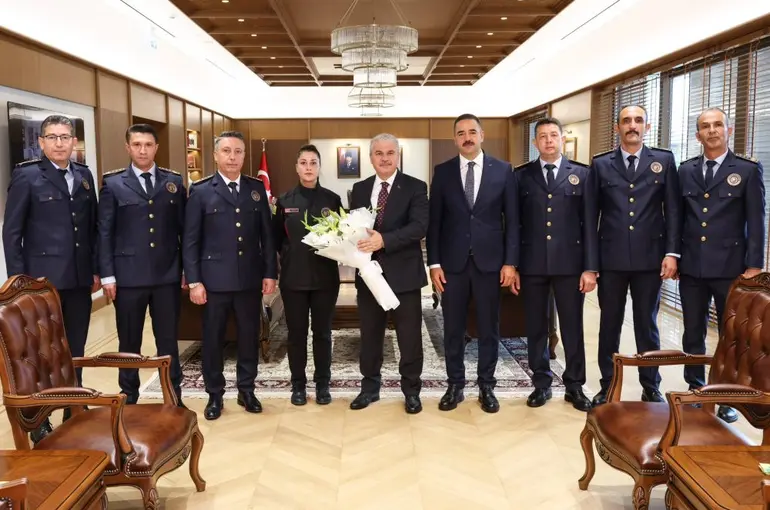 Konya Valisi Akın’dan İtfaiye Haftası Mesajı! İtfaiye Teşkilatını Kabul Etti!