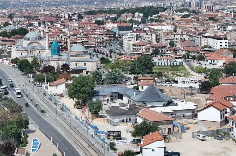 Konya’da Mevlevi Dergahı İçin Geri Sayım: İnşaat Yüzde 50’ye Ulaştı!