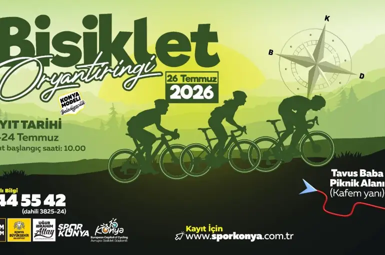 Konya'da Pedallar Bu Kez Yön Bulmak İçin Çevrilecek