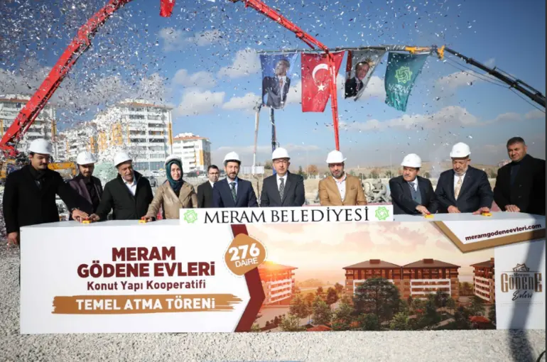 Meram Gödene Evleri’nin Temeli Atıldı