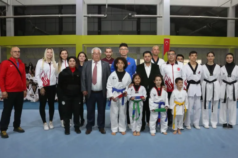 MERAM’DA GELECEĞİN ŞAMPİYONLARI KUŞAK HEYECANI YAŞADI