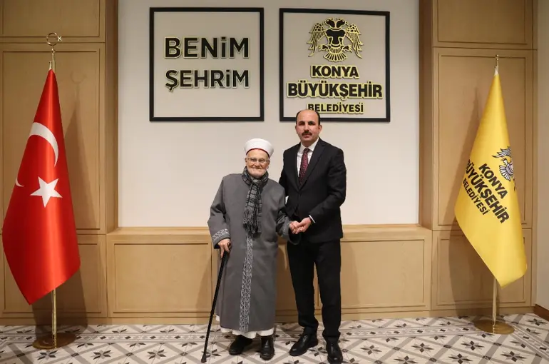 Mescid-i Aksa İmamı Şeyh İkrime Sabri’den Konya Büyükşehir Belediyesi’ne Ziyaret