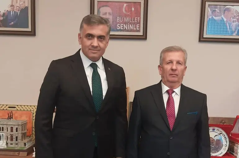 Muhtar Aytekin Kozanay Dr. Serdar Kalaycı’ya Nezaket Ziyaretinde bulundu