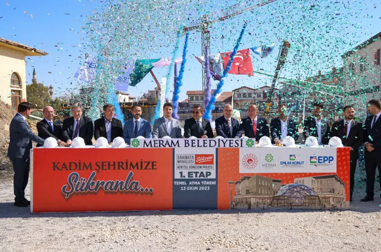 Şükran Kentsel Dönüşüm Projesi'nde 1. etabın temeli atıldı