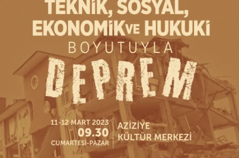 Teknik, Sosyal, Ekonomik Ve Hukuki Boyutuyla Deprem Çalıştayı” 11-12 Mart’ta Karatay’da