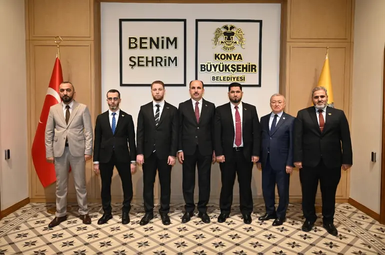 UCLG-MEWA kongresi için Konya’ya gelen Suriyeli heyet Başkan Altay’ı ziyaret etti