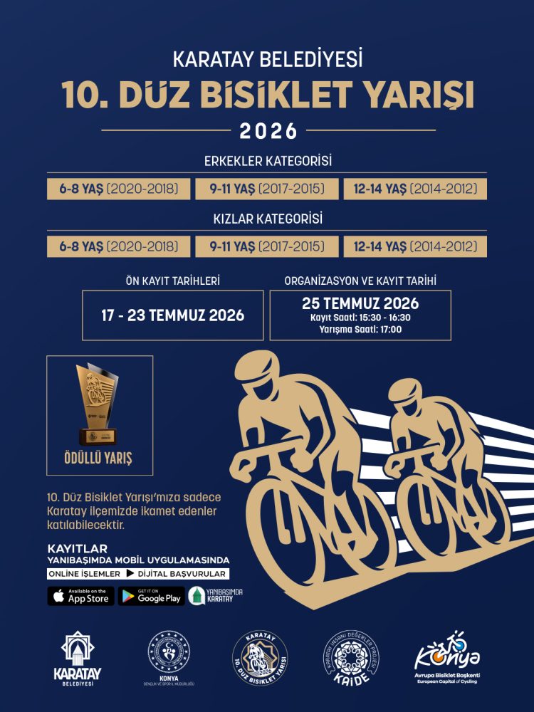 KARATAY'DA 10. DÜZ BİSİKLET YARIŞI İÇİN KAYITLAR BAŞLADI (1).jpg