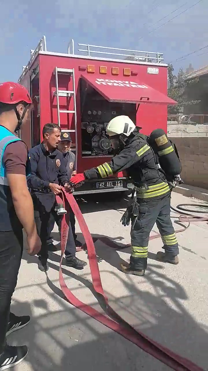 konyada yangın