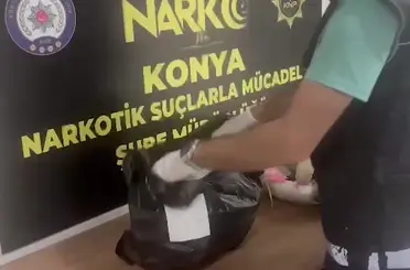 Konya da oyuncak içinde uyuşturucu 