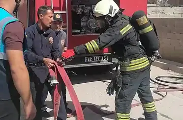 konyada yangın